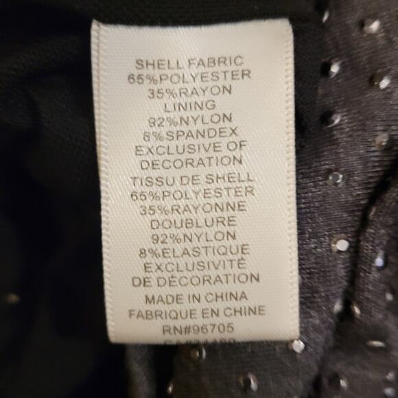 Rebecca Taylor Charcoal Studded Bodycon Party Dress XS Glam Witchy Quietlux - Picture 11 of 13